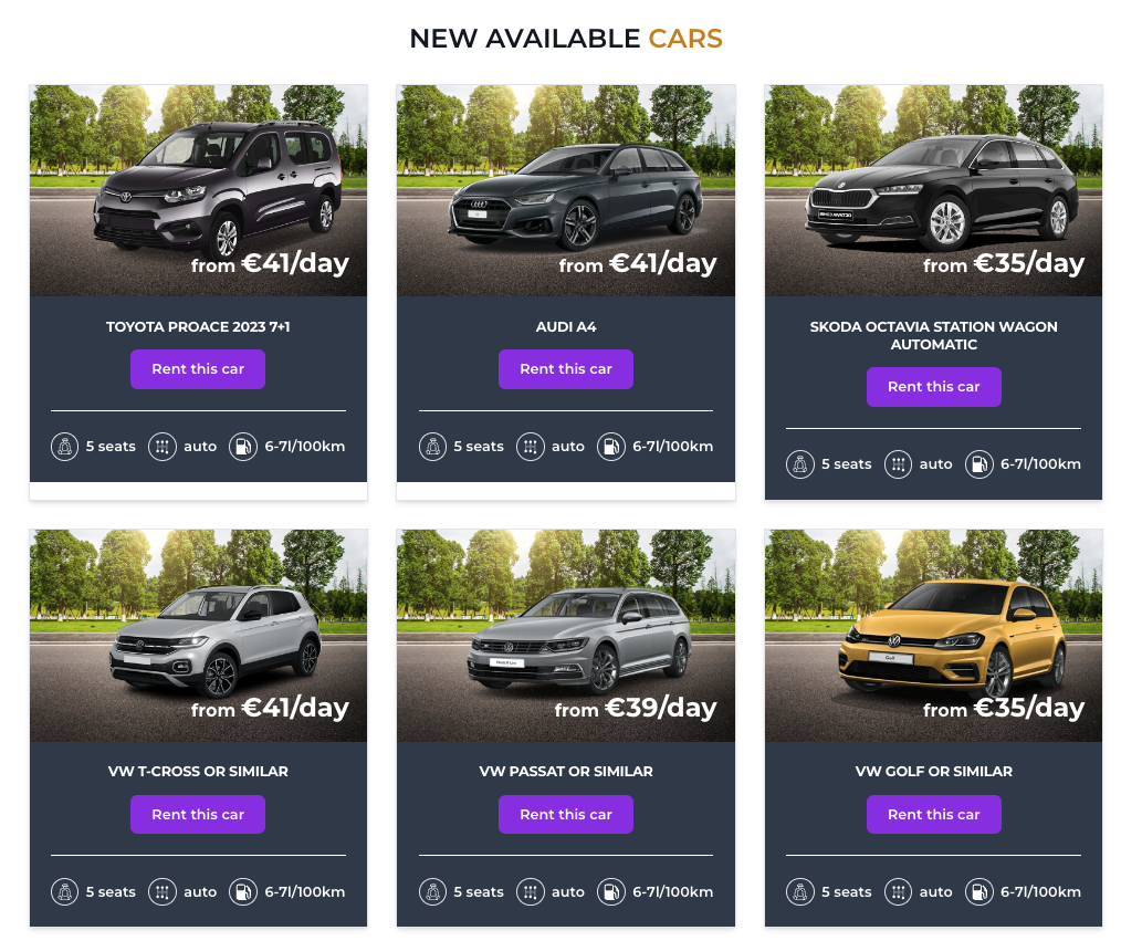 Car rental service Otopeni